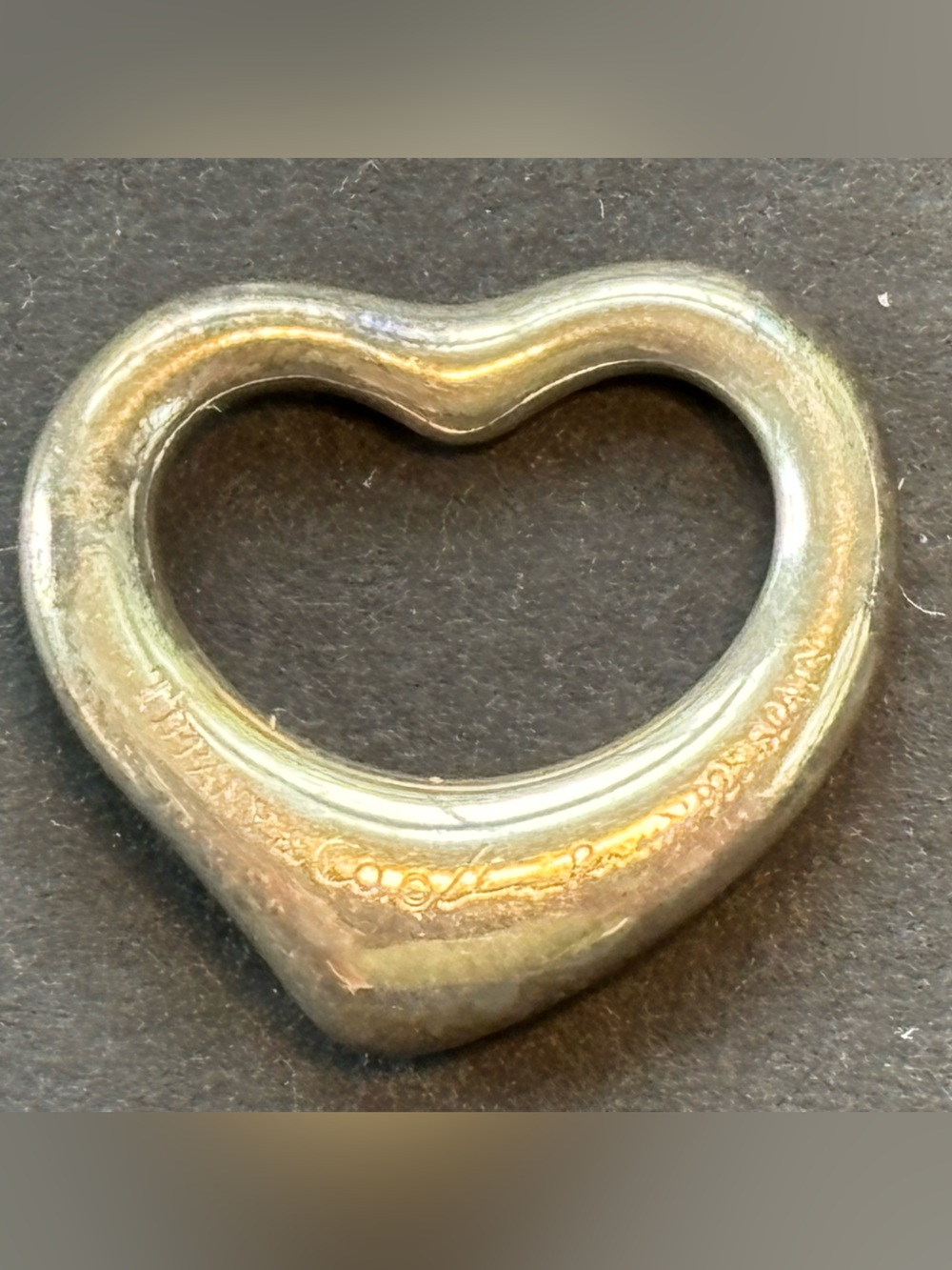 Tiffany & Co. Elsa Peretti Sterling Silver Full Heart Pendant 14mm